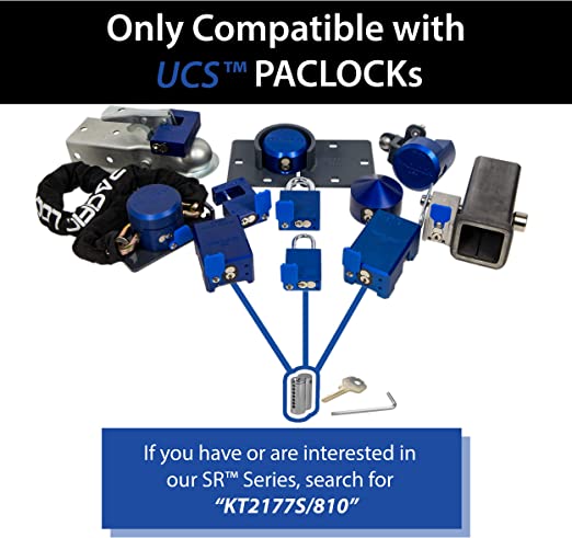 UCS-9S-810 Hasp and Cone Puck Padlock Combo Kit