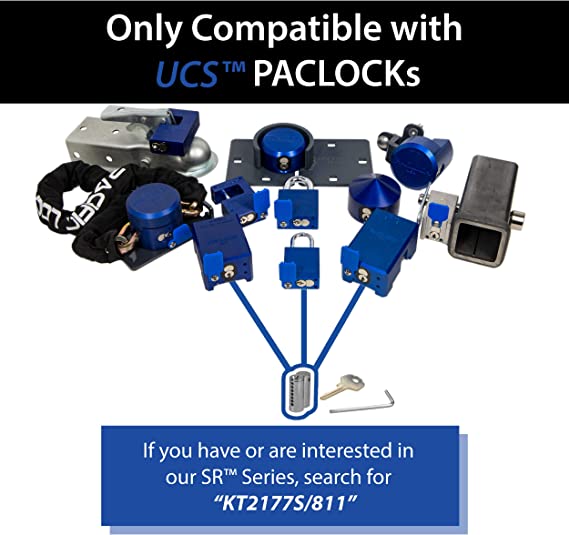 UCS-9S-811 Hasp and Cone Puck Padlock Combo Kit