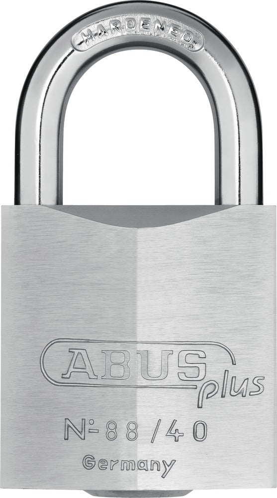 ABUS 72/40 Aluminum Safety Padlock Silver Keyed Different