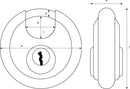 28/70 DISKUS PADLOCK - 1st-in-Padlocks