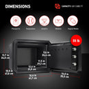 FPW082 SERIES FIREPROOF AND WATERPROOF SAFE WITH DIGITAL KEYPAD - 1st-in-Padlocks