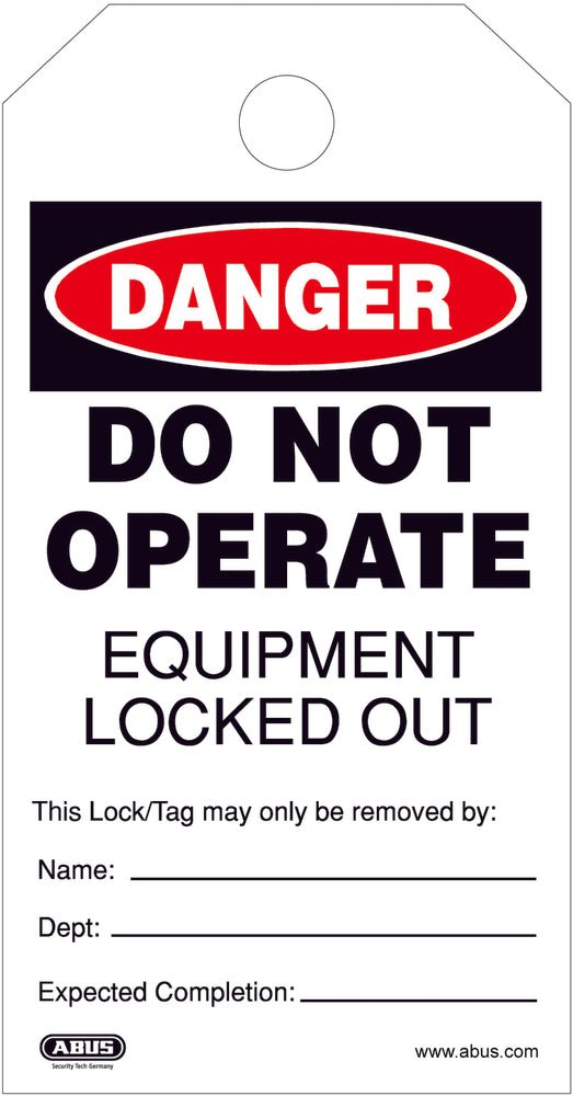 DO NOT OPERATE LOCKOUT TAGS - 1st-in-Padlocks