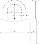 37RK/80 GRANIT PADLOCK - 1st-in-Padlocks