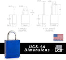 UCS ALUMINUM PADLOCK - 1st-in-Padlocks