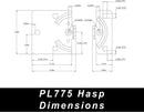 UCS-7A-775 Hasp and Puck Padlock Combo Kit