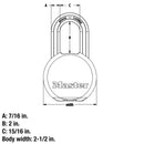 M930XDLH SOLID BODY PADLOCK - 1st - in - Padlocks