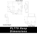 UCS-7A/779 Corner Hasp and Puck Combo Kit