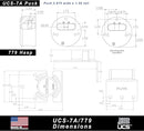 UCS-7A/779 Corner Hasp and Puck Combo Kit