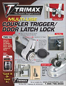 TMC10 KEYED COUPLER LOCK LEVER/DOOR LATCH LOCK