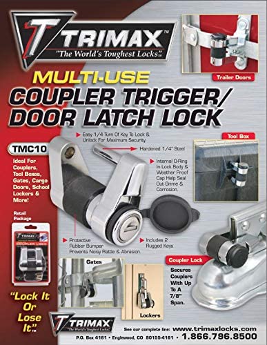 TMC10 KEYED COUPLER LOCK LEVER/DOOR LATCH LOCK