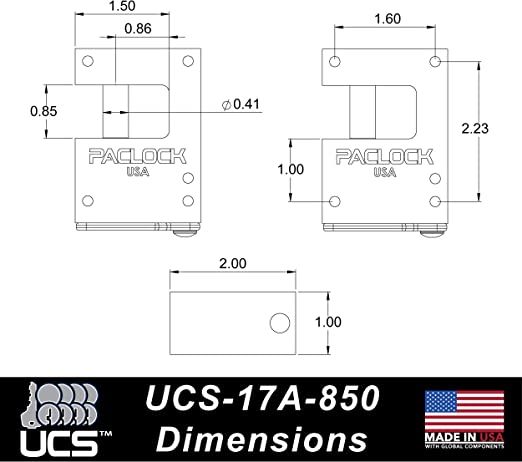 UCS-17A-850 TRAILER LOCK