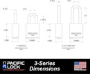 UCS - 3S STAINLESS STEEL PADLOCK - 1st - in - Padlocks