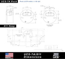 UCS-7A or UCS-7S Puck Lock with Hasp Option