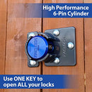 UCS-7A-775 Hasp and Puck Padlock Combo Kit