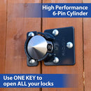 UCS-9S-775 Hasp and Cone Puck Padlock Combo Kit