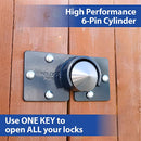 UCS-9A-811 Hasp and Cone Puck Padlock Combo Kit