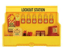 S1850E410 STANDARD ELECTRICAL LOCKOUT STATION WITH PLASTIC LOCKS - 1st-in-Padlocks