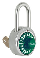 1585LF COMBINATION PADLOCK WITH KEY CONTROL - 1st-in-Padlocks