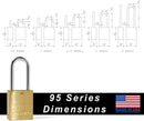 95 SERIES BRASS PADLOC - 1st-in-Padlocks