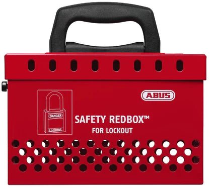 B835 ABUS SAFETY PORTABLE GROUP LOCK BOX RED - 1st-in-Padlocks