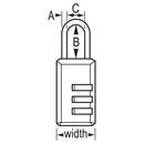 646D COMBINATION PADLOCK - 1st-in-Padlocks