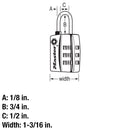 4680DNKL TSA-ACCEPTED COMBINATION PADLOCK - 1st-in-Padlocks