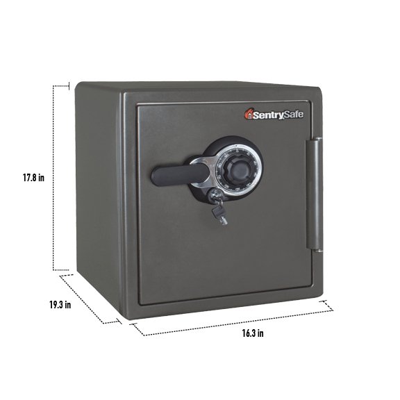 SentrySafe SFW123DSB Combination Fire/Water Safe - 1st-in-Padlocks