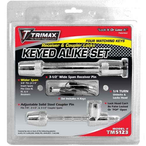 TM5123 KEYED RECEIVER & ADJUSTABLE COUPLER LOCK