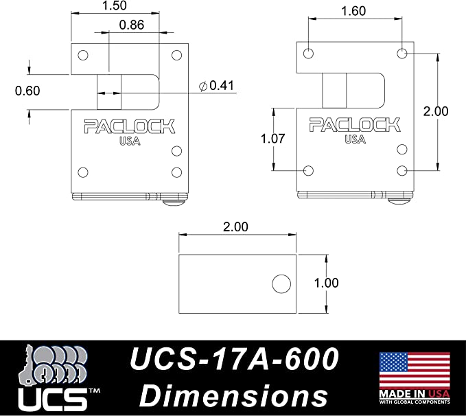 UCS-17A-600 TRAILER LOCK
