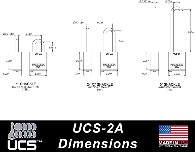 UCS-2A ALUMINUM PADLOCK