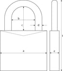37RK/55 GRANIT PADLOCK - 1st-in-Padlocks